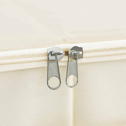 Aufbewahrungsboxen 2 Stk. Stoff 70x40x18 cm Creme