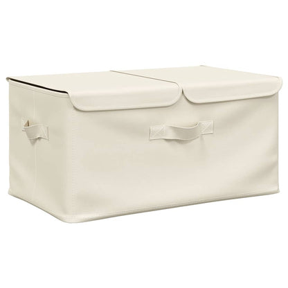 Aufbewahrungsbox Stoff 50x30x25 cm Creme