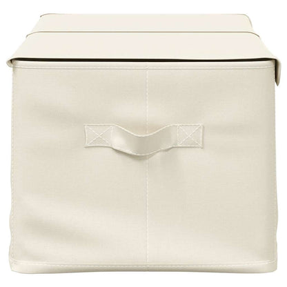Aufbewahrungsbox Stoff 50x30x25 cm Creme