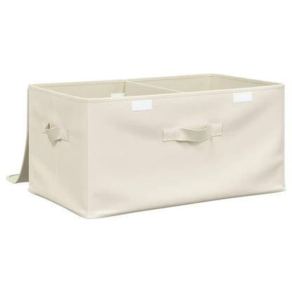 Aufbewahrungsboxen 2 Stk. Stoff 50x30x25 cm Creme