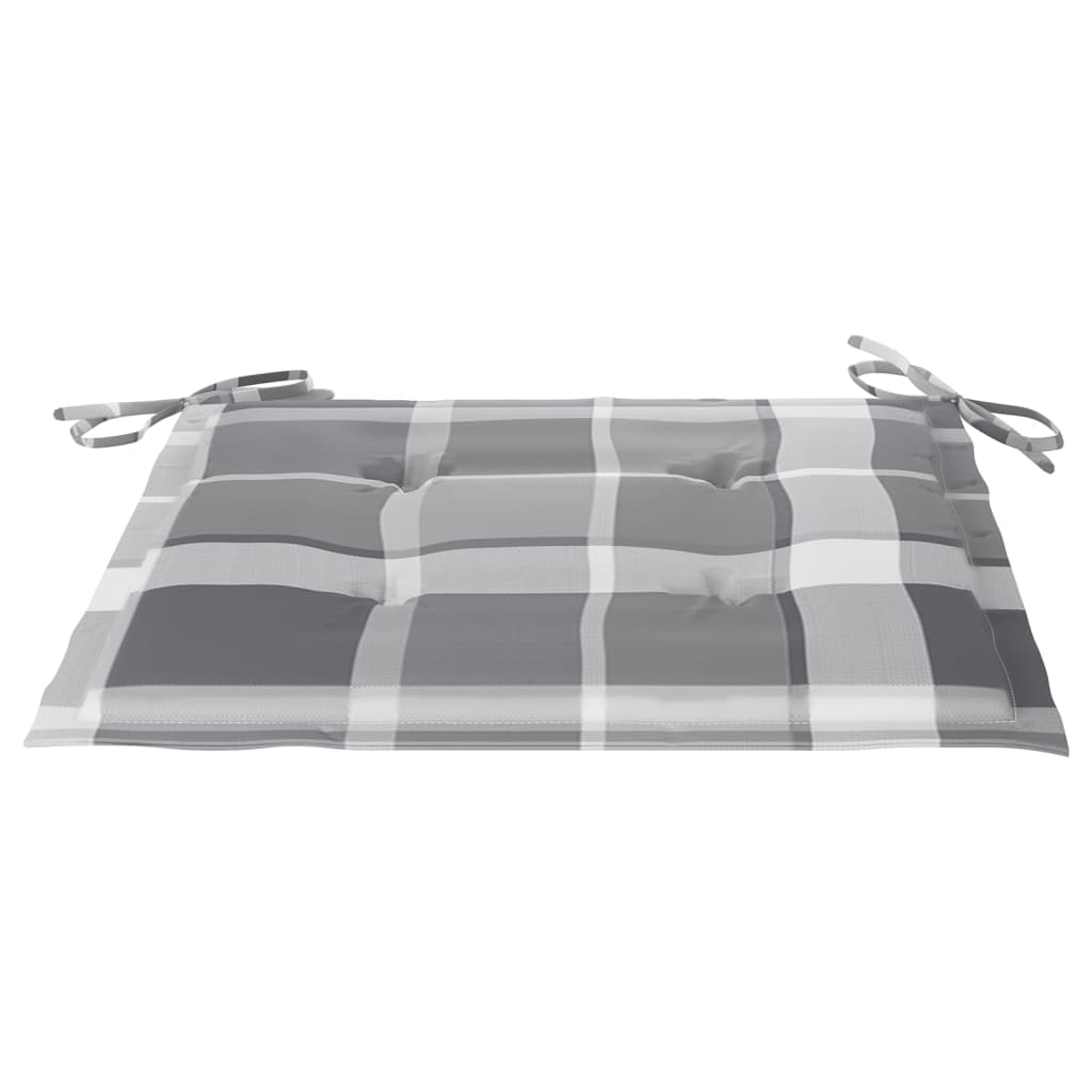 Gartenstühle 6 Stk. mit Kissen Massivholz Teak