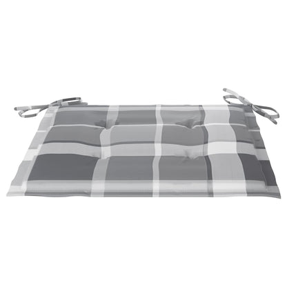 Gartenstühle 6 Stk. mit Kissen Massivholz Teak