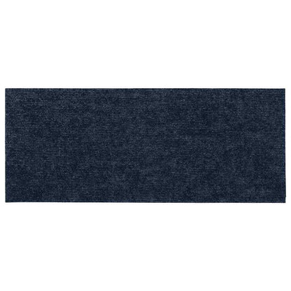 Stufenmatten Selbstklebend 15 Stk. 60x25 cm Marineblau Rechteckig
