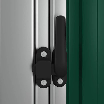 Gartenhaus Grün 118,5x97x209,5 cm Verzinkter Stahl