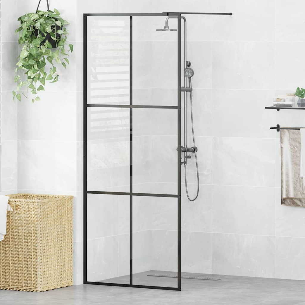 Duschwand für Begehbare Dusche mit Klarem ESG Glas 80x195 cm