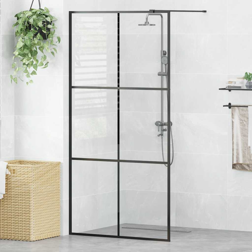 Duschwand für Begehbare Dusche mit Klarem ESG Glas 100x195 cm