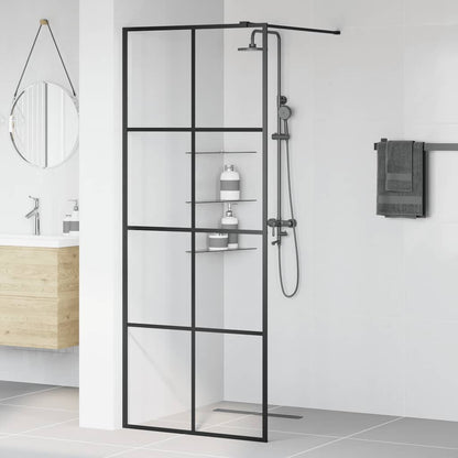 Duschwand für Begehbare Dusche mit Klarem ESG Glas 80x195 cm