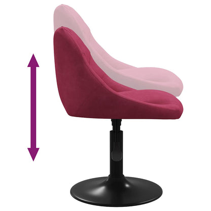 Barhocker Weinrot Samt