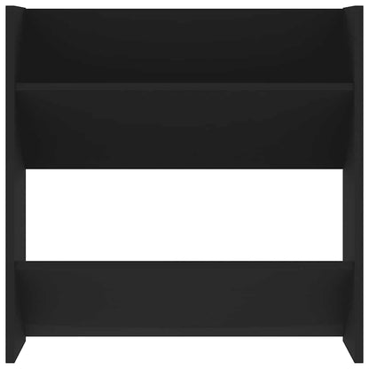 Wand-Schuhschrank Schwarz 60x18x60 cm Holzwerkstoff