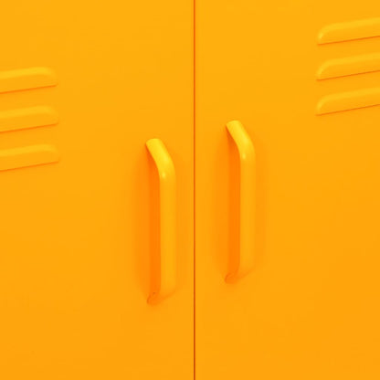 Lagerschrank Senfgelb 80x35x101,5 cm Stahl