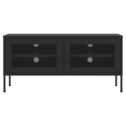 TV-Schrank Schwarz 105x35x50 cm Stahl