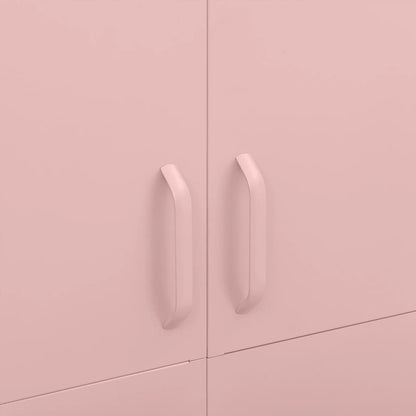 Kleiderschrank Rosa 90x50x180 cm Stahl