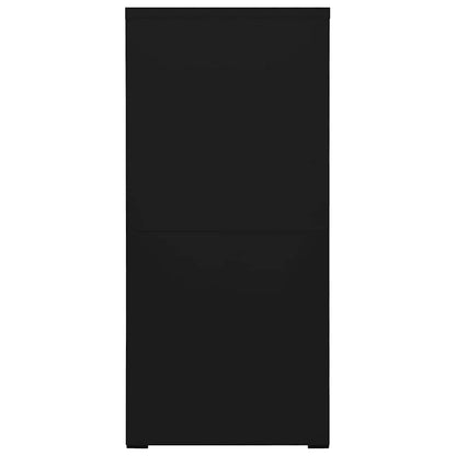 Aktenschrank Schwarz 46x62x133 cm Stahl