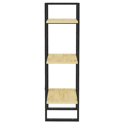 Bücherregal 3 Böden 40x30x105 cm Massivholz Kiefer