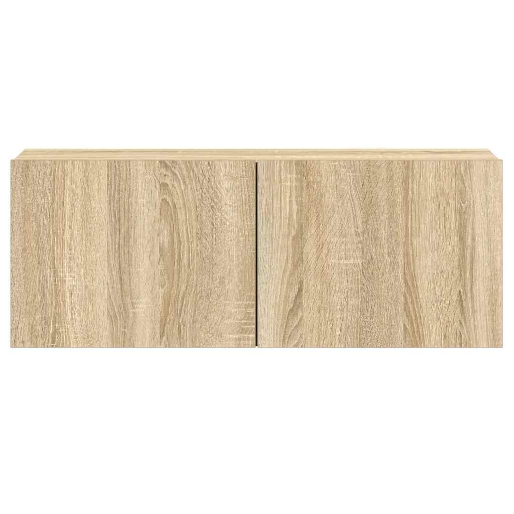 3-tlg. TV-Schrank-Set Sonoma-Eiche Holzwerkstoff