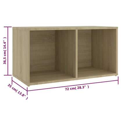 TV-Schränke 2 Stk. Sonoma-Eiche 72x35x36,5 cm Holzwerkstoff