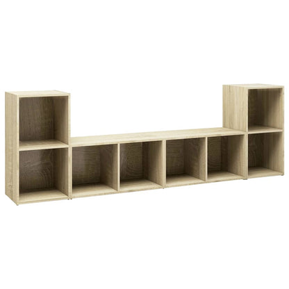 TV-Schränke 4 Stk. Sonoma-Eiche 72x35x36,5 cm Holzwerkstoff