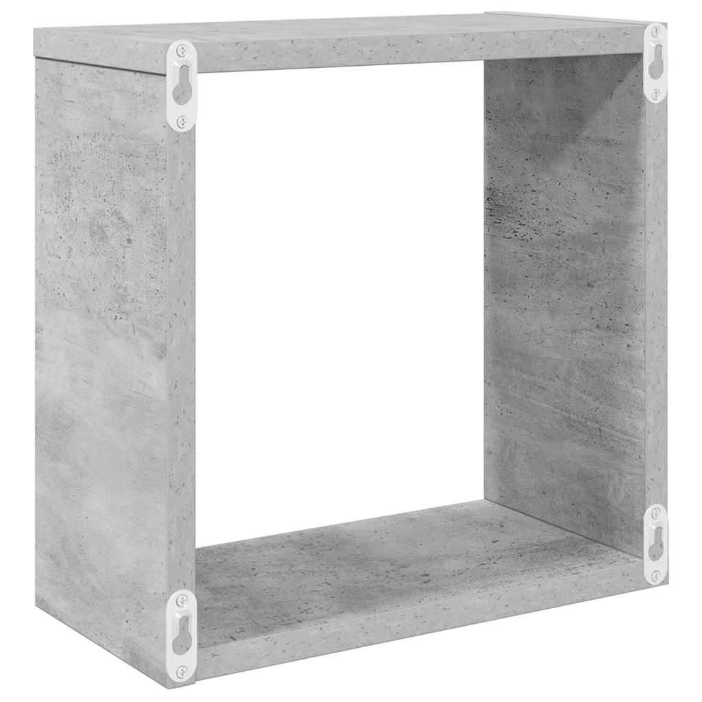 Würfelregale 6 Stk. Betongrau 30x15x30 cm