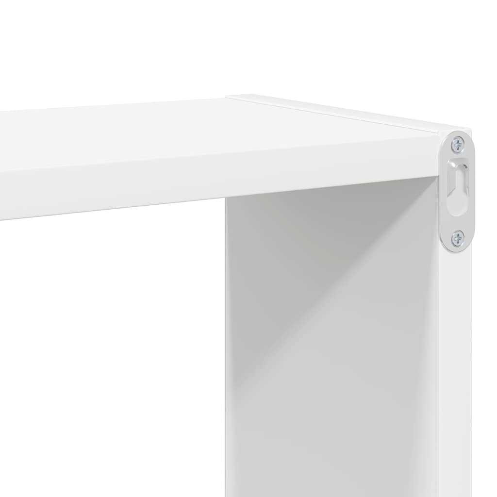 Würfelregale 2 Stk. Weiß 80x15x26,5 cm Holzwerkstoff