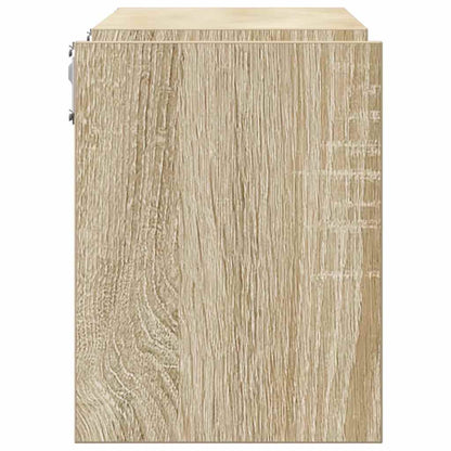 Wandregale 2 Stk. Sonoma-Eiche 100x15x20 cm Holzwerkstoff