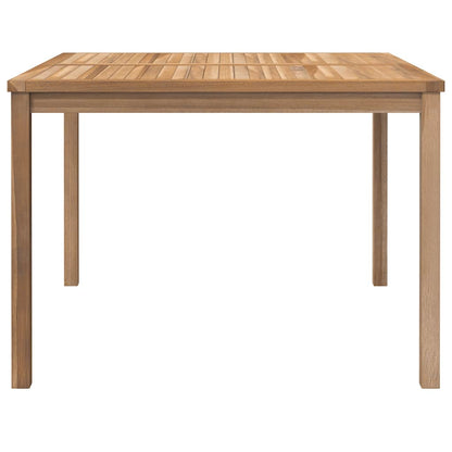 Garten-Esstisch 110x110x77 cm Massivholz Teak