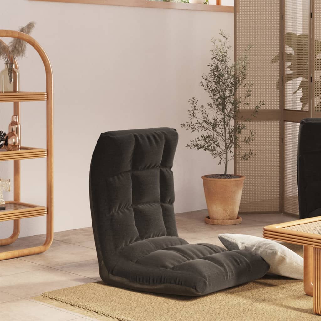 Bodenstuhl Faltbar Schwarz Stoff