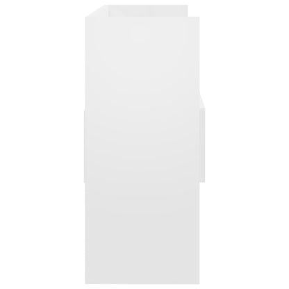 Sideboard Hochglanz-Weiß 105x30x70 cm Holzwerkstoff