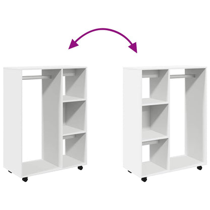 Kleiderschrank Weiß 80x40x110 cm Holzwerkstoff