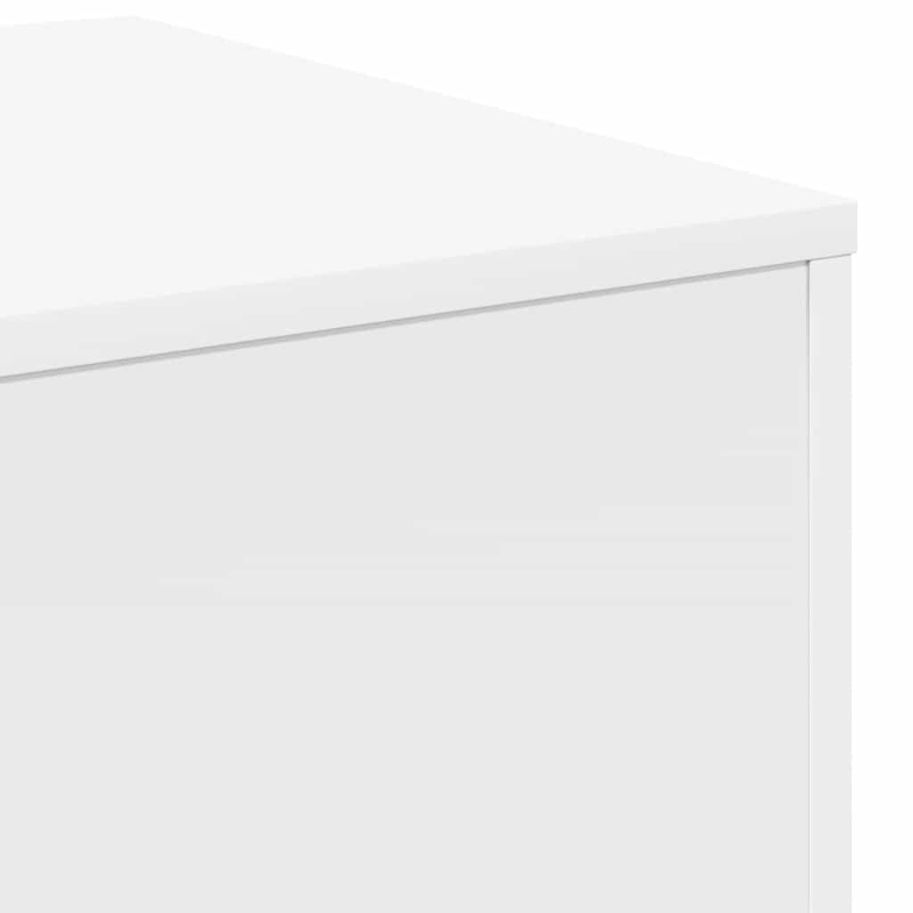 Beistelltische 3 Stk. Weiß Holzwerkstoff