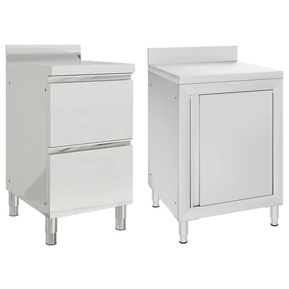Gewerbliche Küchenschränke 2 Stk. Edelstahl