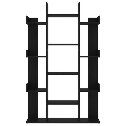 Bücherregal Schwarz 86x25,5x140 cm Holzwerkstoff