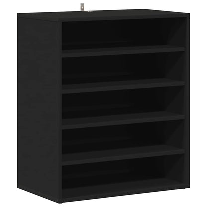 Schuhschrank Schwarz 60x35x70 cm Holzwerkstoff