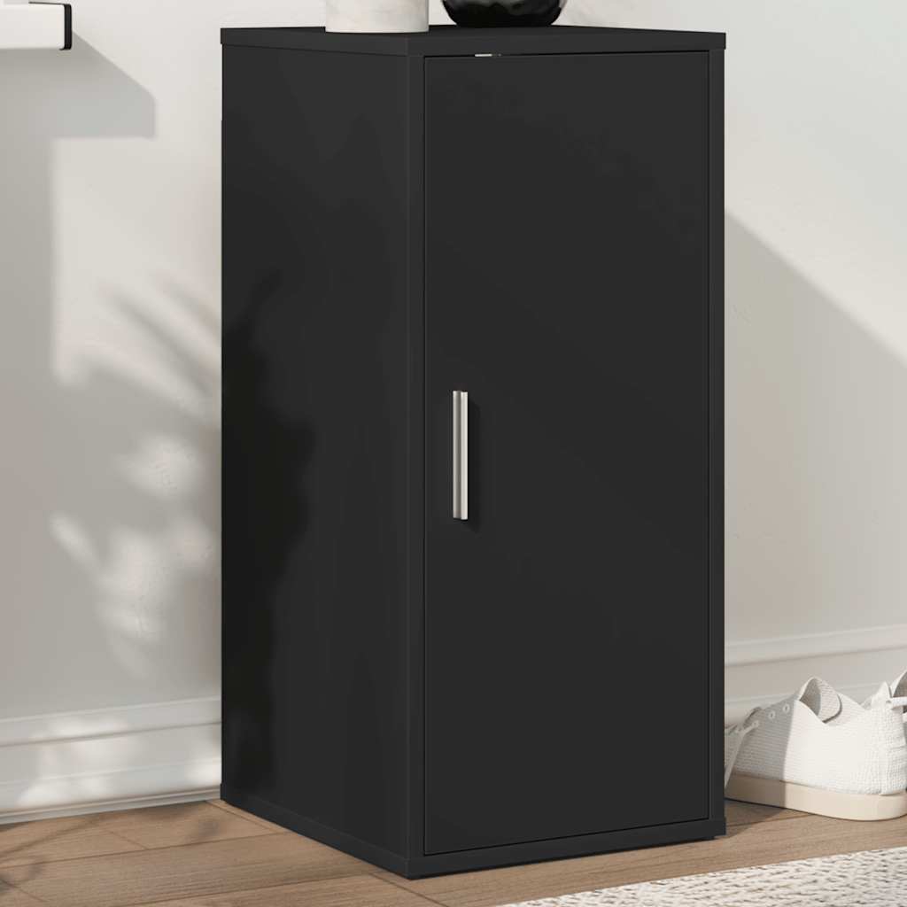 Schuhschrank Schwarz 32x35x70 cm Holzwerkstoff