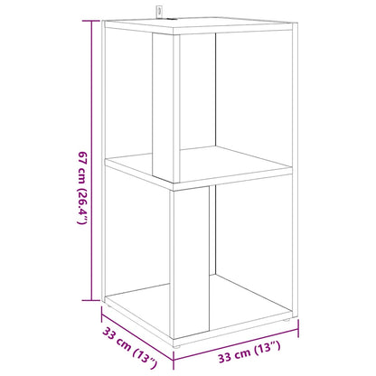 Eckregal Weiß 33x33x67 cm Holzwerkstoff