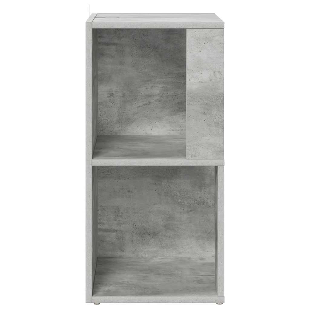 Eckregal Betongrau 33x33x67 cm Holzwerkstoff