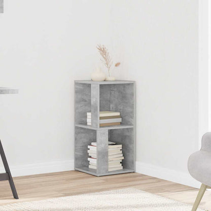 Eckregal Betongrau 33x33x67 cm Holzwerkstoff