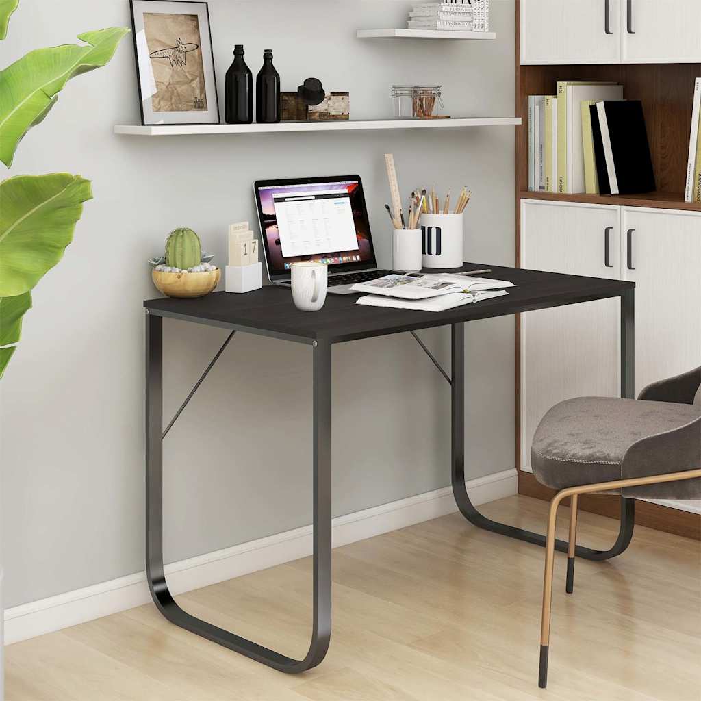 Computertisch Schwarz 110x60x73 cm Holzwerkstoff