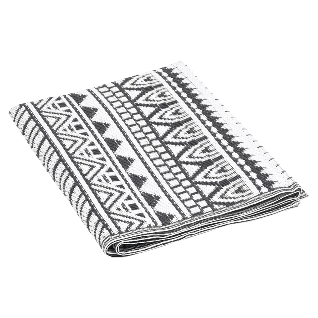 Outdoor-Teppich ARAKIL Schwarz 120x180 cm PP