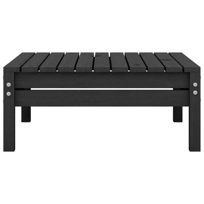 3-tlg. Garten-Lounge-Set Massivholz Kiefer Schwarz