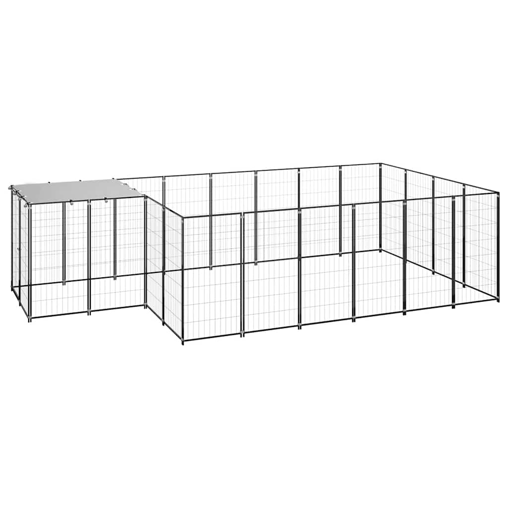 Hundezwinger Schwarz 8,47 m² Stahl