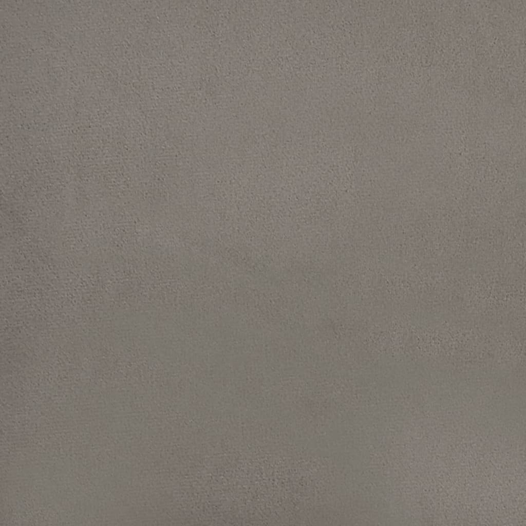 Esszimmerstühle 4 Stk. Drehbar Hellgrau Samt