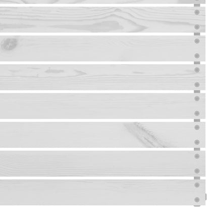 6-tlg. Garten-Lounge-Set Weiß Massivholz Kiefer