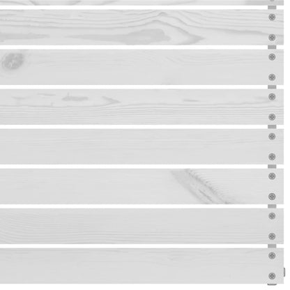 8-tlg. Garten-Lounge-Set Weiß Massivholz Kiefer