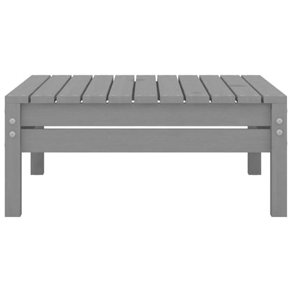 4-tlg. Garten-Lounge-Set Grau Massivholz Kiefer