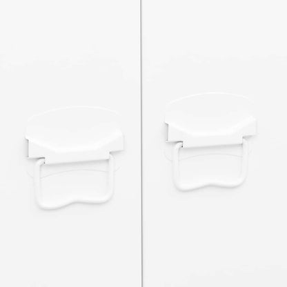 Industrial Kleiderschrank Weiß 90x50x180 cm Metall