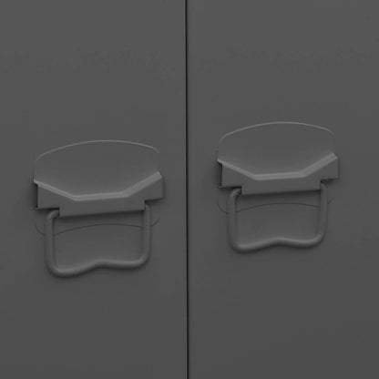 Industrial Kleiderschrank Anthrazit 90x50x180 cm Metall