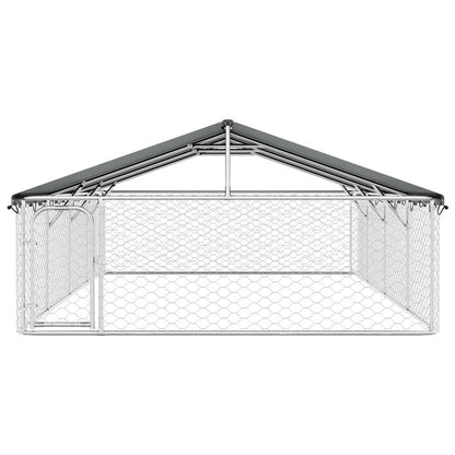 Outdoor-Hundezwinger mit Dach 600x300x150 cm