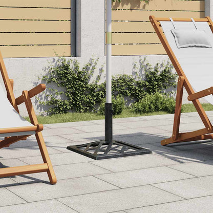 Sonnenschirmständer Grün 44x44x31 cm Gusseisen