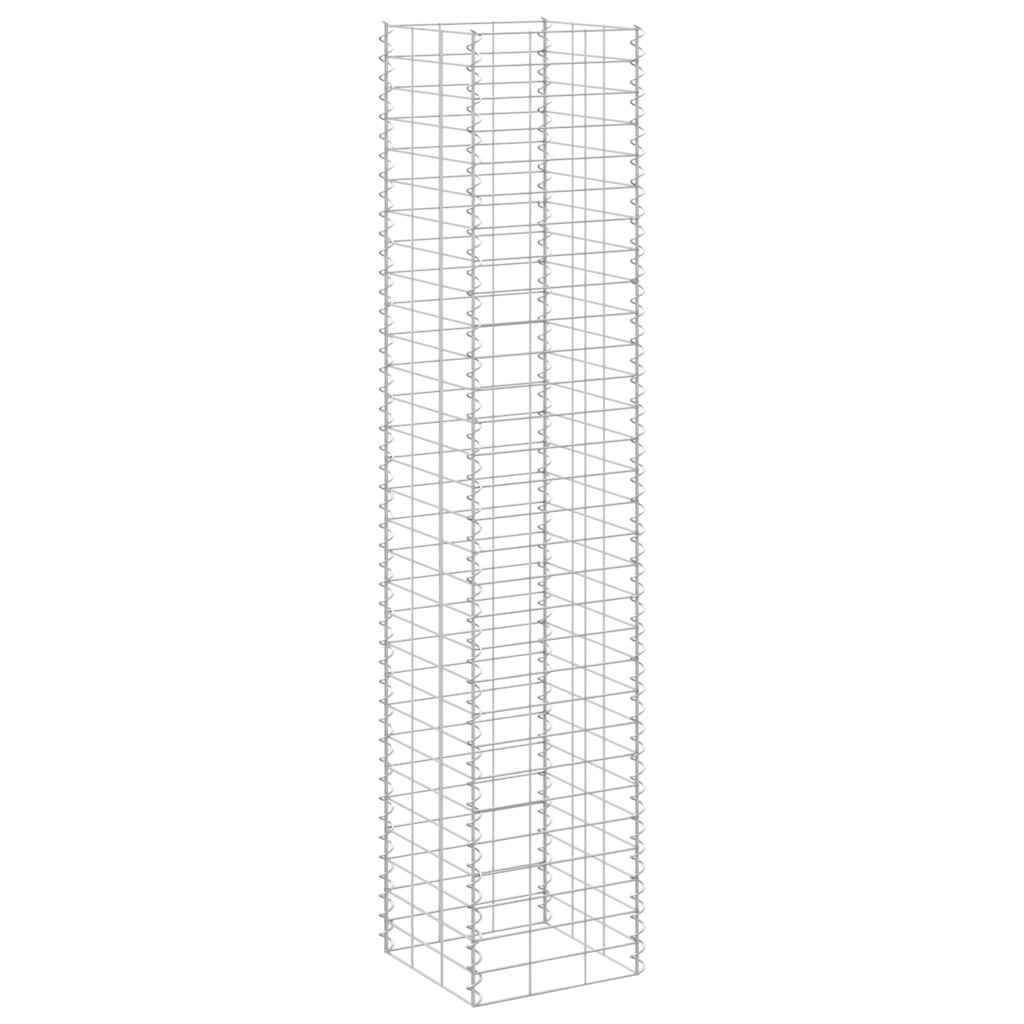 Gabionen-Hochbeete 3 Stk. 30x30x150 cm Eisen