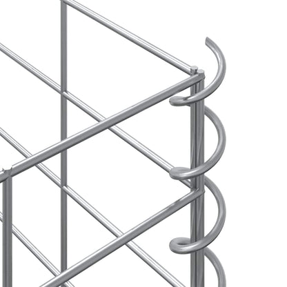 Gabionen-Hochbeete 3 Stk. 30x30x150 cm Eisen